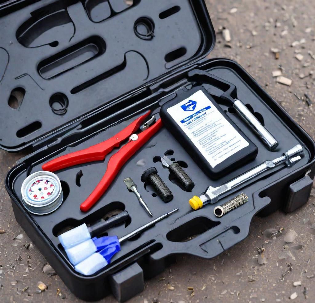 Tubeless tire repair kit